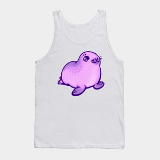 Purple Baby Ringed Seal the Animal Tank Top